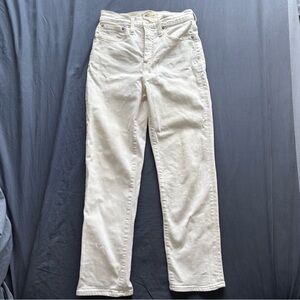 Madewell Women's Straight Leg Jeans in Cream